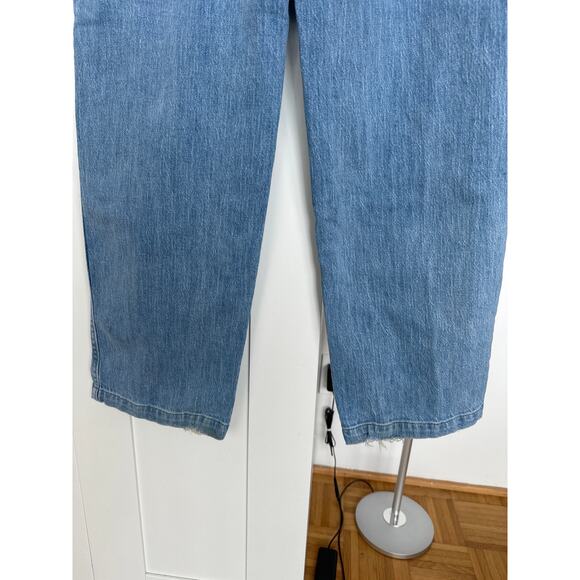 Madewell x Warm Women's High-Rise Belted Wide-Leg Denim Jeans, Size 27, EUC - Picture 5 of 9